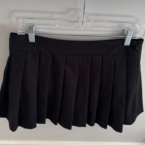 Zara Black Pleated Skort